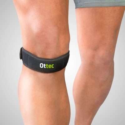Soporte infrapatelar Ottec colocado bajo la rótula