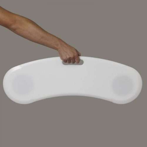 Tabla de transferencia Etac blanca con asa central para transporte