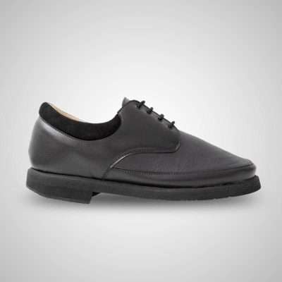 Zapato ortopédico Areli Elastic Bandy negro con cierre de cordones