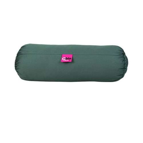 Rollo cervical 45 cm con funda gris para descanso y apoyo postural