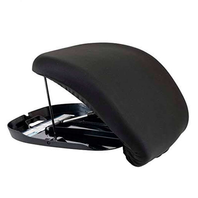 Cojín elevador Seat Assist con pistón hidráulico y asiento acolchado negro