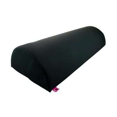 Cojín semicilindro Grafito 60 cm con forma de medio cilindro y núcleo de foam