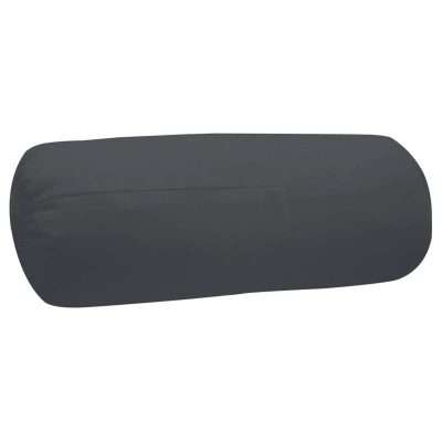 Rollo cervical gris de 50 cm con forma tubular para apoyo cervical y postural