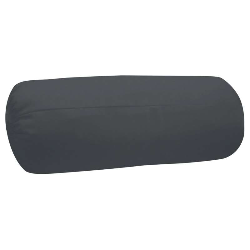 Rollo cervical gris de 50 cm con forma tubular para apoyo cervical y postural