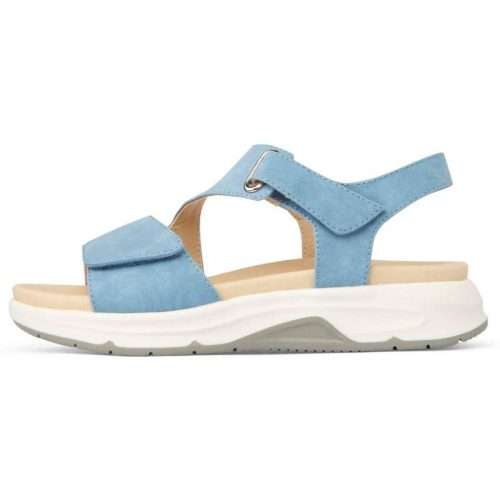 Sandalia de estilo deportivo con doble cierre de velcro 20702 en color azul