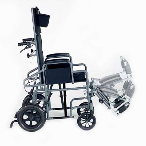 Silla de Ruedas Reclinable Apolo R con reposapiés elevables