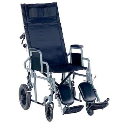 Silla de Ruedas Apolo R plegable con respaldo alto y reposacabezas