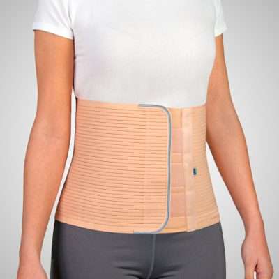 Banda abdominal transpirable FJ207 colocada alrededor de la cintura
