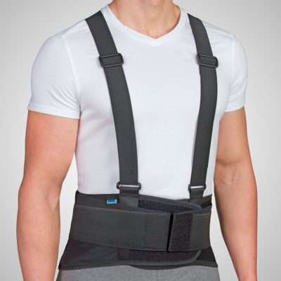 Ortesis lumbosacra ajustable laboral FJ151 con tirantes