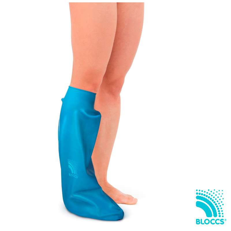 Protector impermeable para escayola de pierna para adulto versión corta