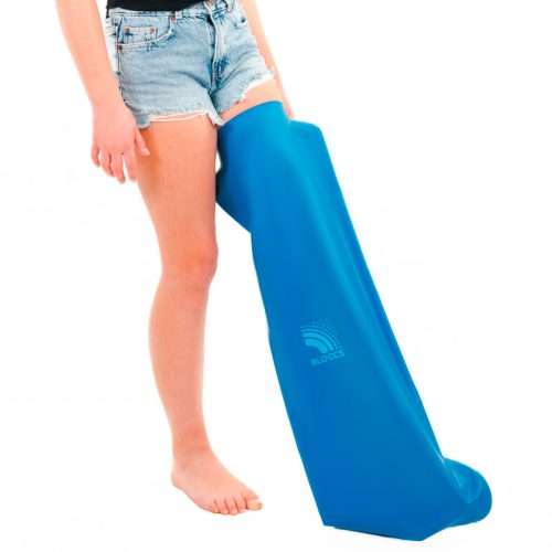 Protector impermeable para escayola de pierna talla infantil largo