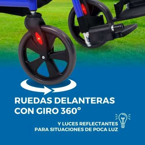 Ruedas delanteras giratorias del andador Picasso