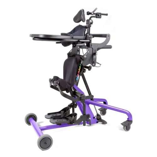 Bipedestador Bantam con chasis violeta