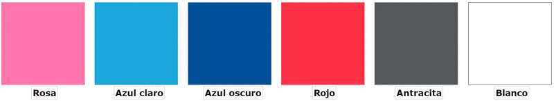 Colores disponibles Andador infantil marcy