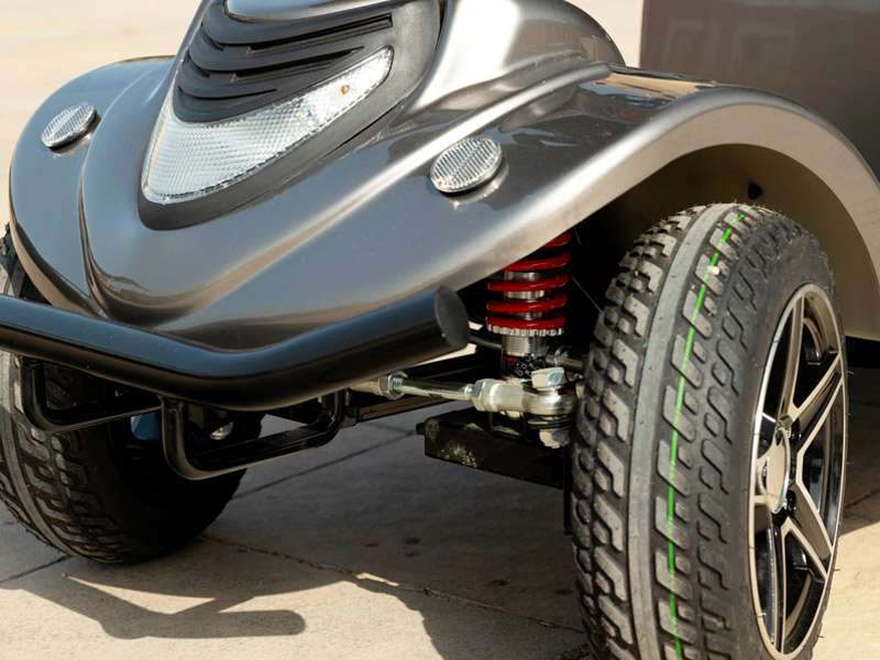 Rueda delantera y amortiguador del scooter PEGASUS