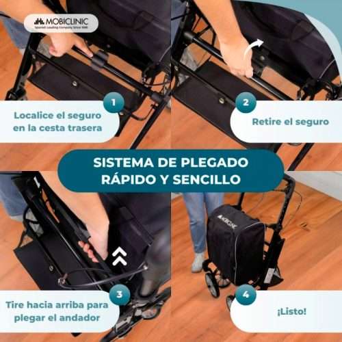 Sistema de plegado del andador Formen