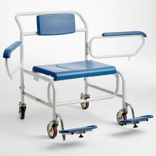 Reposabrazos abatibles de la silla de ducha bariátrica Samoa