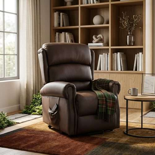 Sillón Elevador Renaissance en un salón en posición sentada