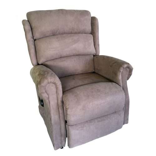 Sillón Elevador Renaissance en microfibra topo