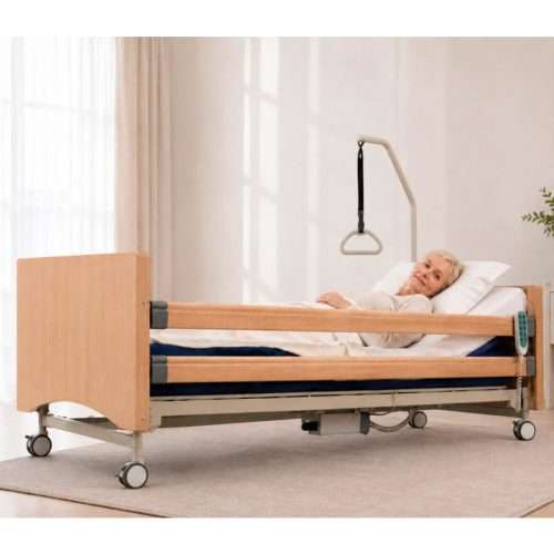 Cama articulada elevadora Restia en posición baja