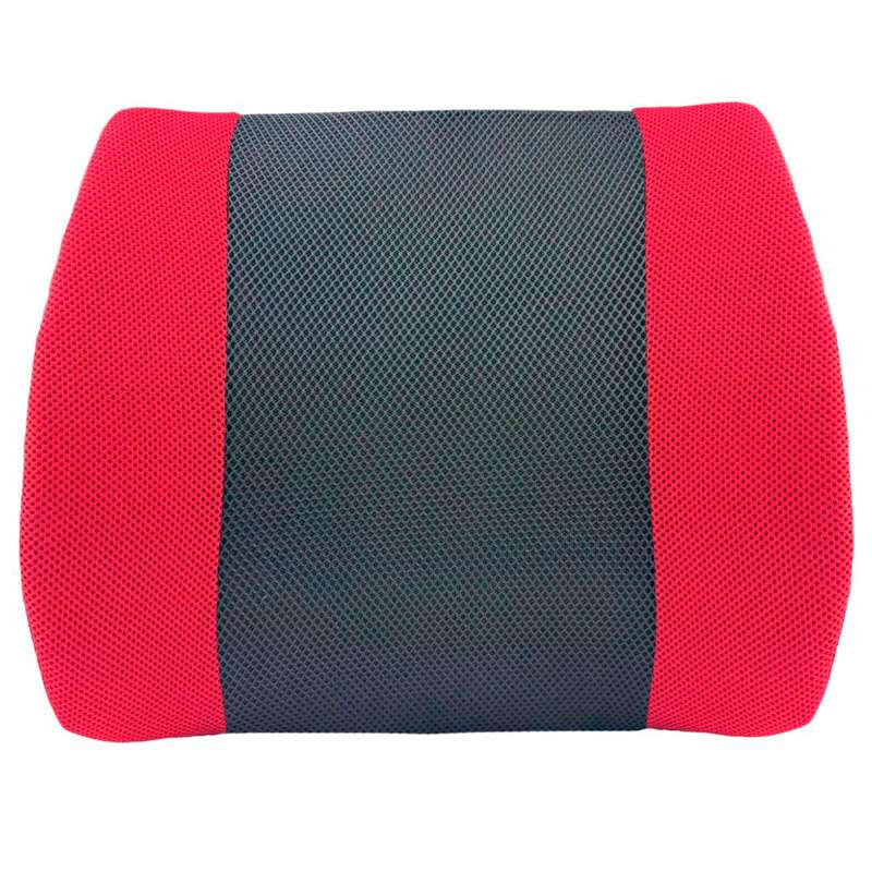 Cojín Lumbar Viscoelástico Standard con forma anatómica visto de frente