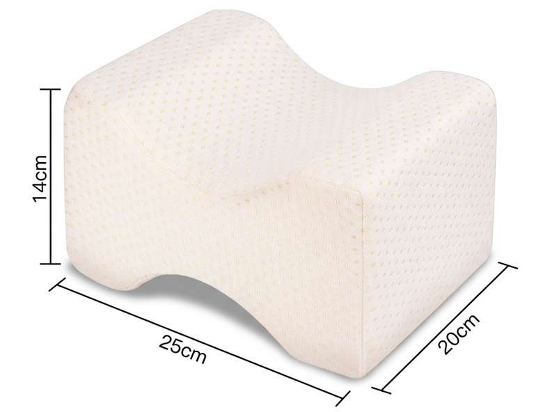 Almohada ortopédica para piernas y rodillas de 25 × 20 × 14 cm