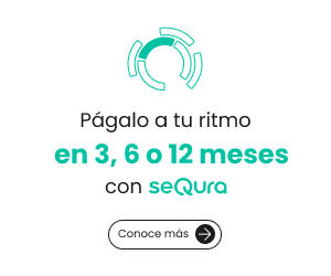 Pago fraccionado con seQura en 3, 6 o 12 meses