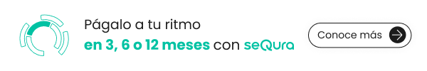 Paga tu compra con seQura en 3, 6 o 12 meses