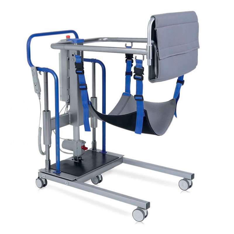 Silla grúa eléctrica Moretti Muevo HOME RI900 con arnés-asiento RIA201
